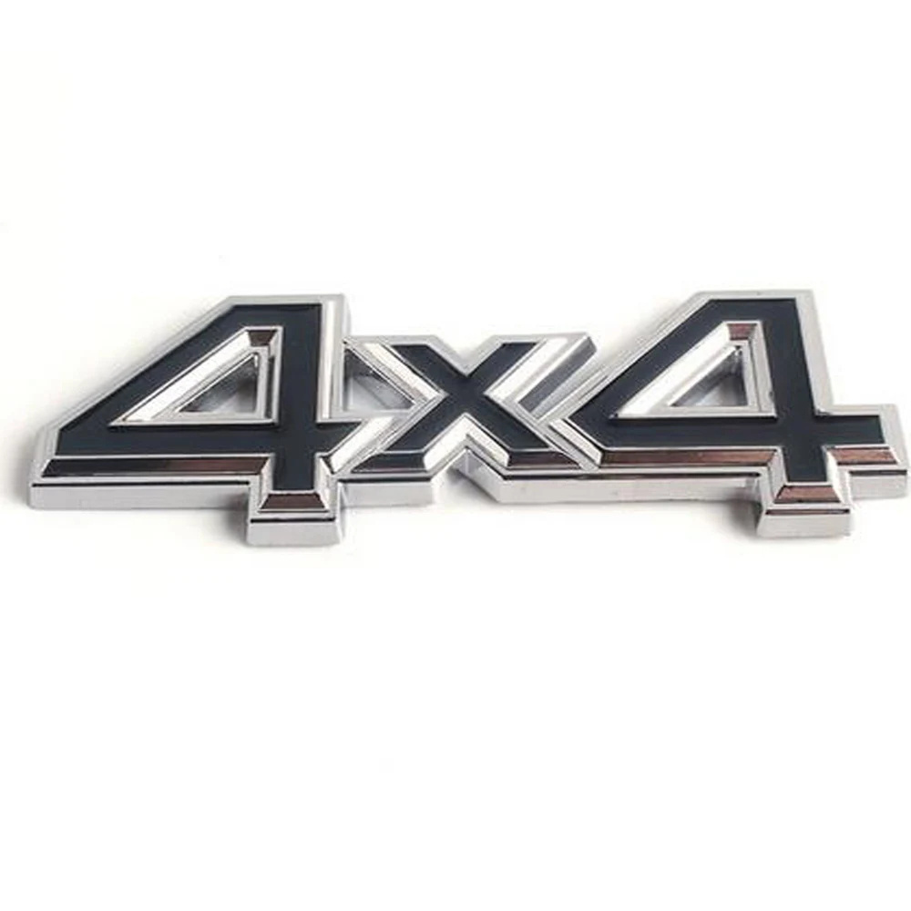 Make Your Own Custom Electroplate Chrome Abs 4x4 Letters 3d Car Emblem Badge Stickers For Car Body