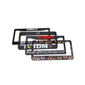 Wholesale Standard Us Size Blank Sublimation Car License Plate Frame Cover With Custom Logo Printed