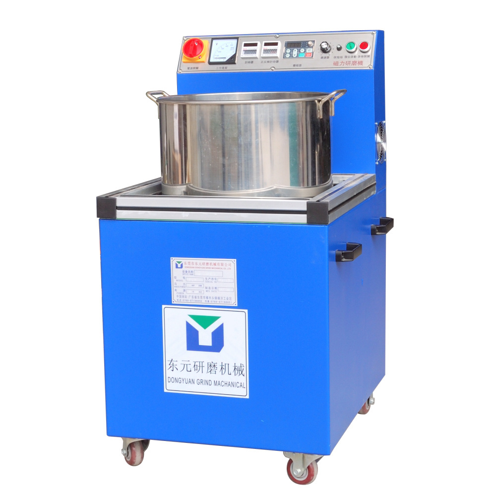 Fully automatically magnetic polishing machine for mobile phone metal parts