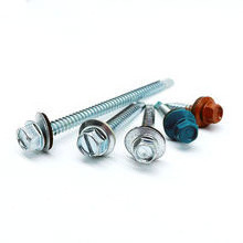 Dingzhou Metal Galvanized Stainless Steel Hex Rubber Washer Head Self Drilling Screw Roofing Screws