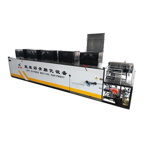 Bitumen and asphalt melting machine for big bag packing