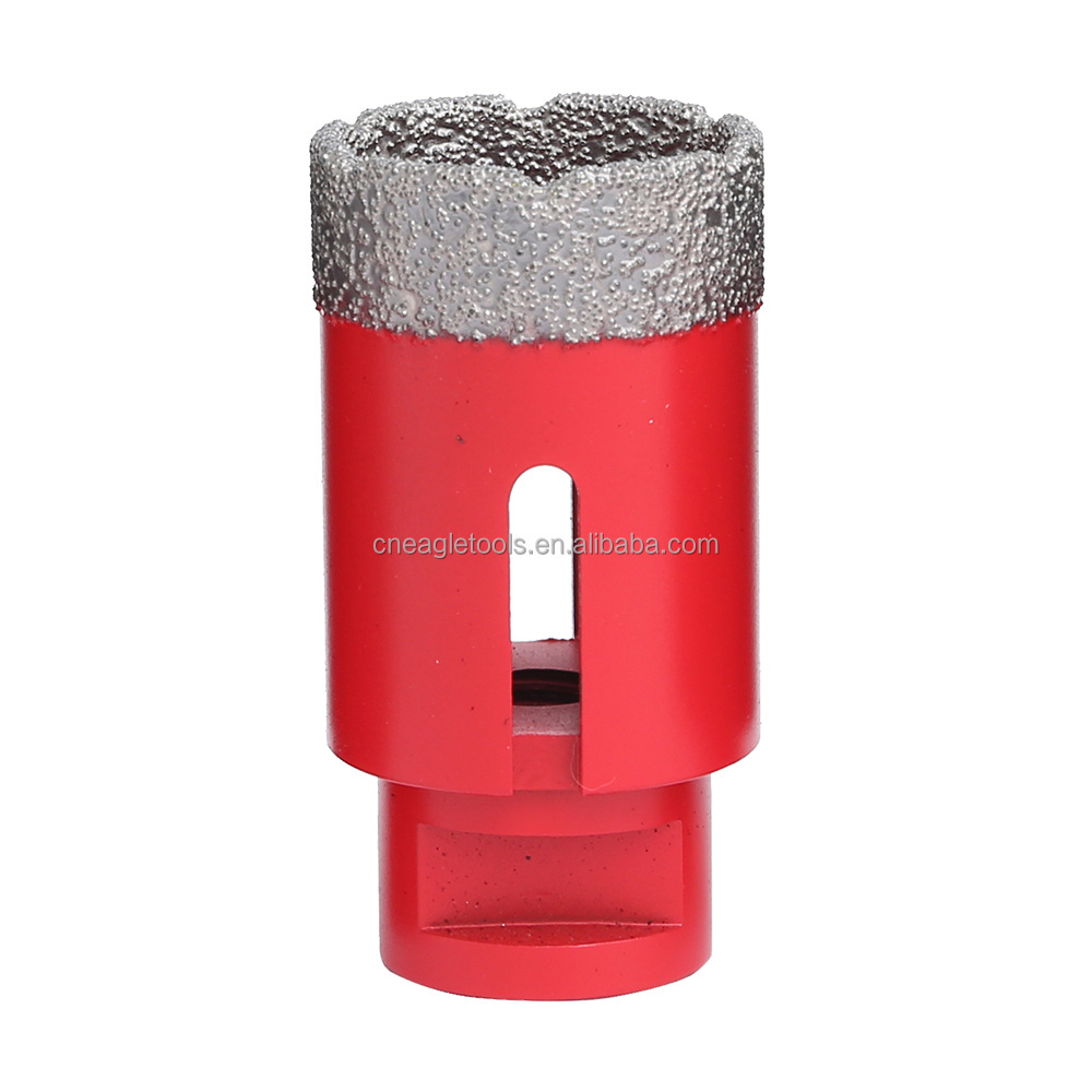 Crawnedeagle Vacuum Brazed M14 Diamond Tile Core Drill Bits for Ceramic and Porcelain Dry Drilling Tools