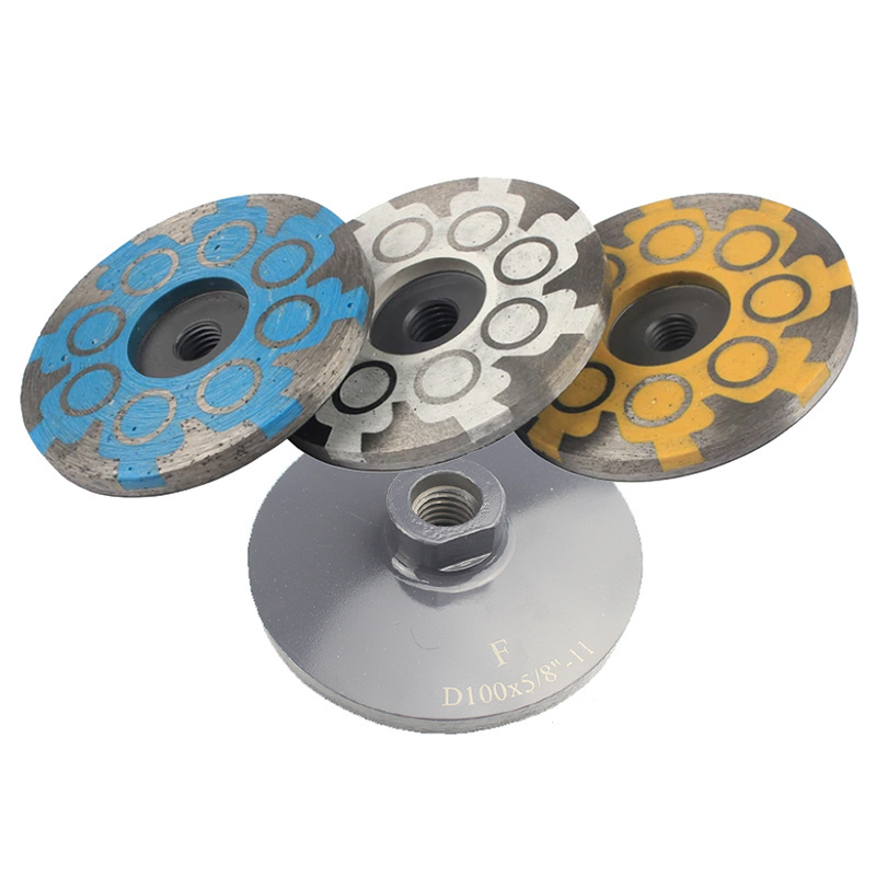 Resin Filled Diamond Grinding Wheel M14 or 5/8''-11 Thread diamond cup wheels grinding tools for polishing for Granite Marble