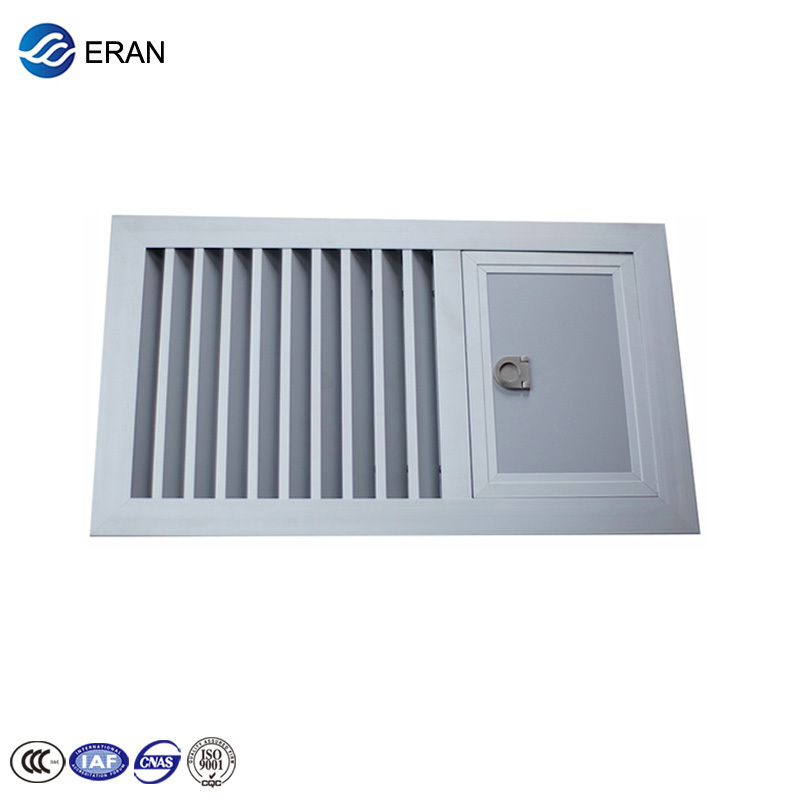 Air-ventilated aluminum louver floor ventilation grille