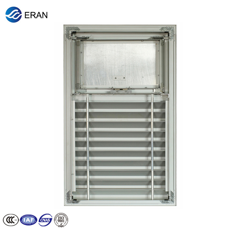 Air-ventilated aluminum louver floor ventilation grille