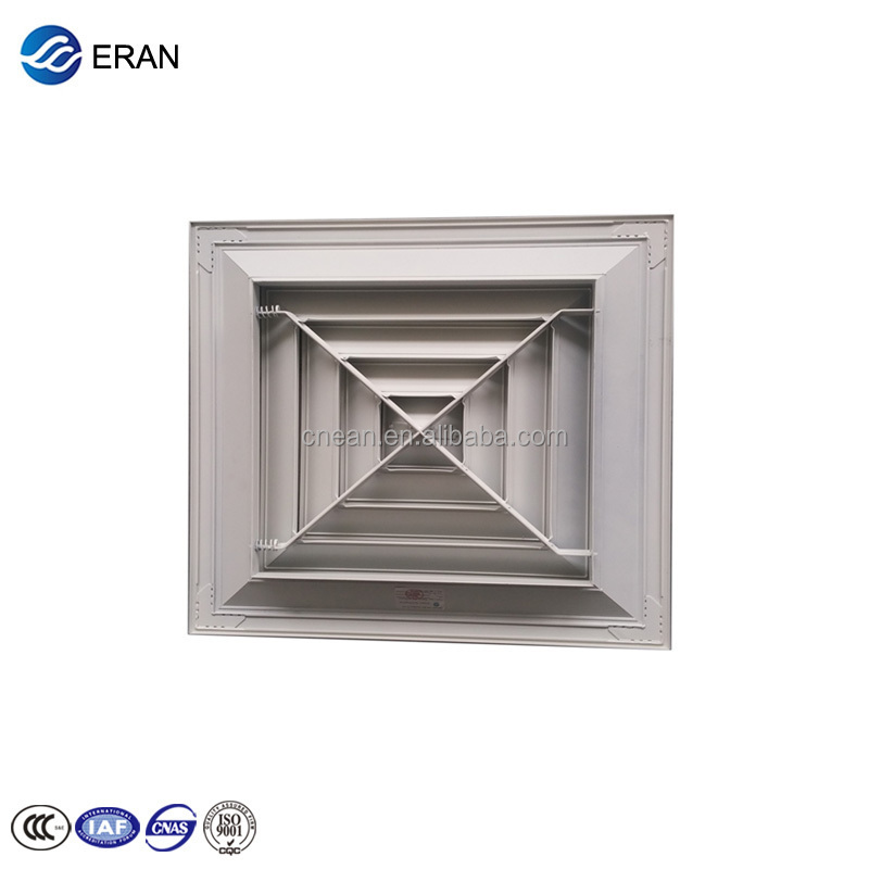 Aluminum air ceiling diffuser in Hvac System