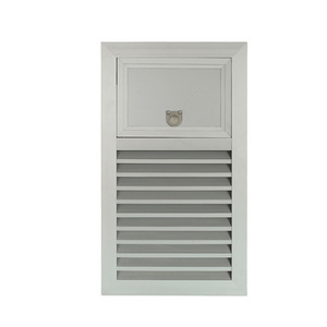 Air-ventilated aluminum louver floor ventilation grille