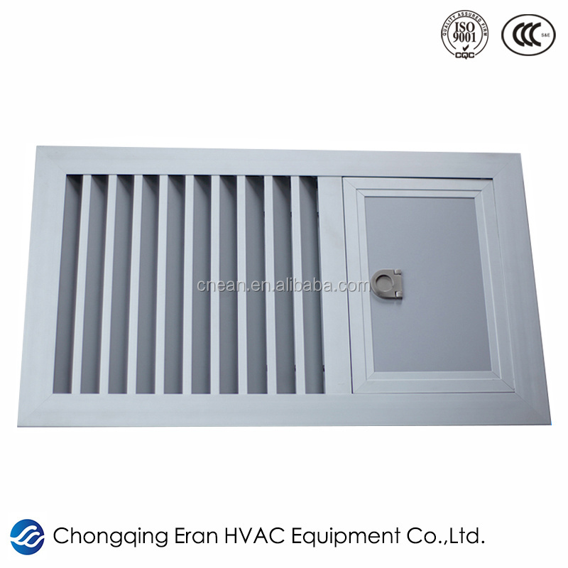 Air-ventilated aluminum louver floor ventilation grille