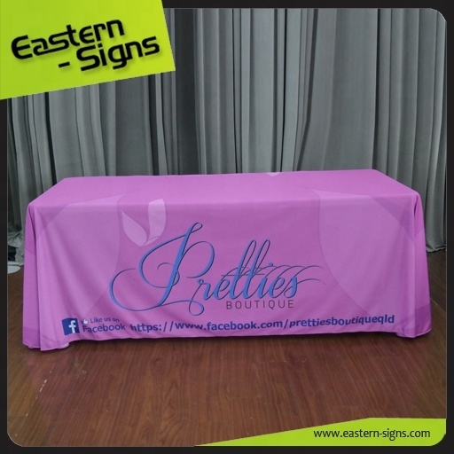 printing logo custom print full color table cloth table cover