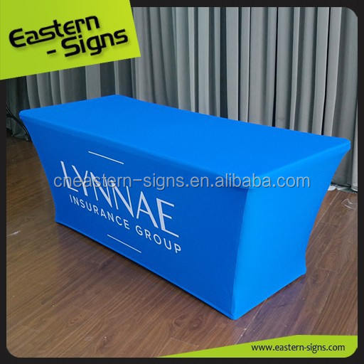 6ft Fitted Cheap Table Cover Hotel Table Cloth for Event Square Printed Fashion Factory Price Waterproof Table Cover