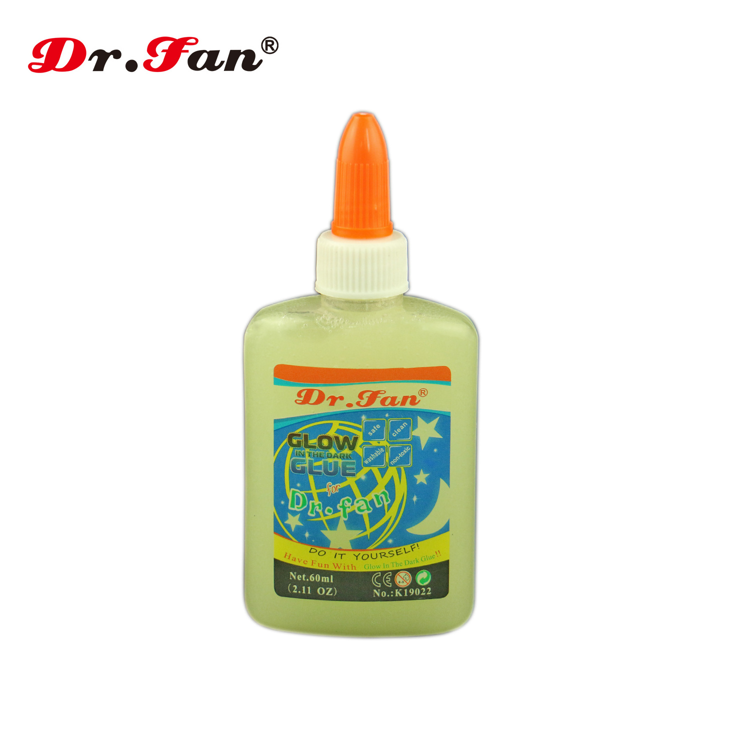 DIY 60ml Liquid White Glue All Purpose  Glow in the dark for making slime clay glue toys kids