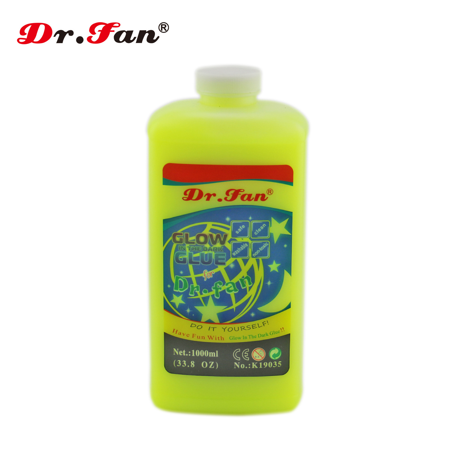 1000ml Dr.fan glitter glow in the dark Glue for slime kit activator