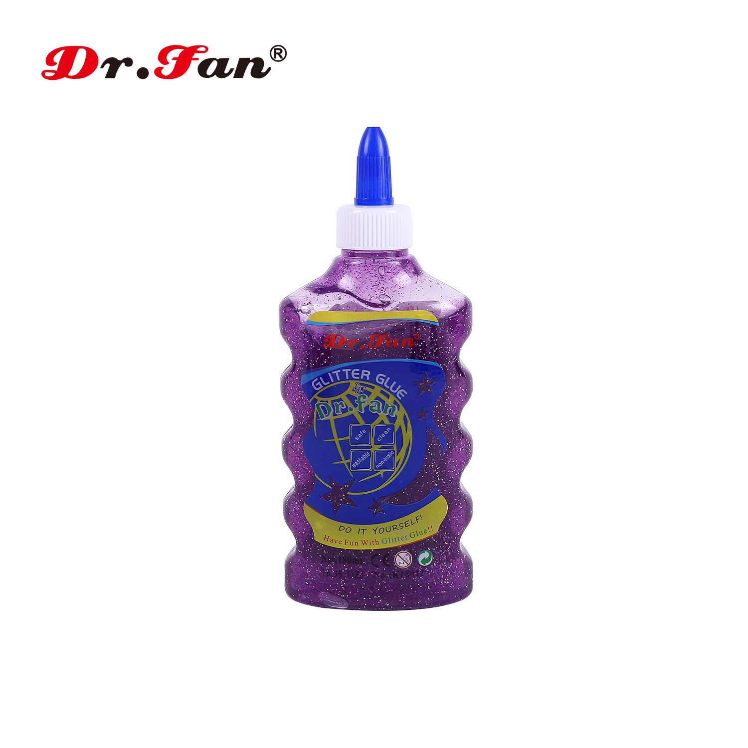 Dr.fan 180ml ART liquid Glitter Glue for slime Crafting kit set