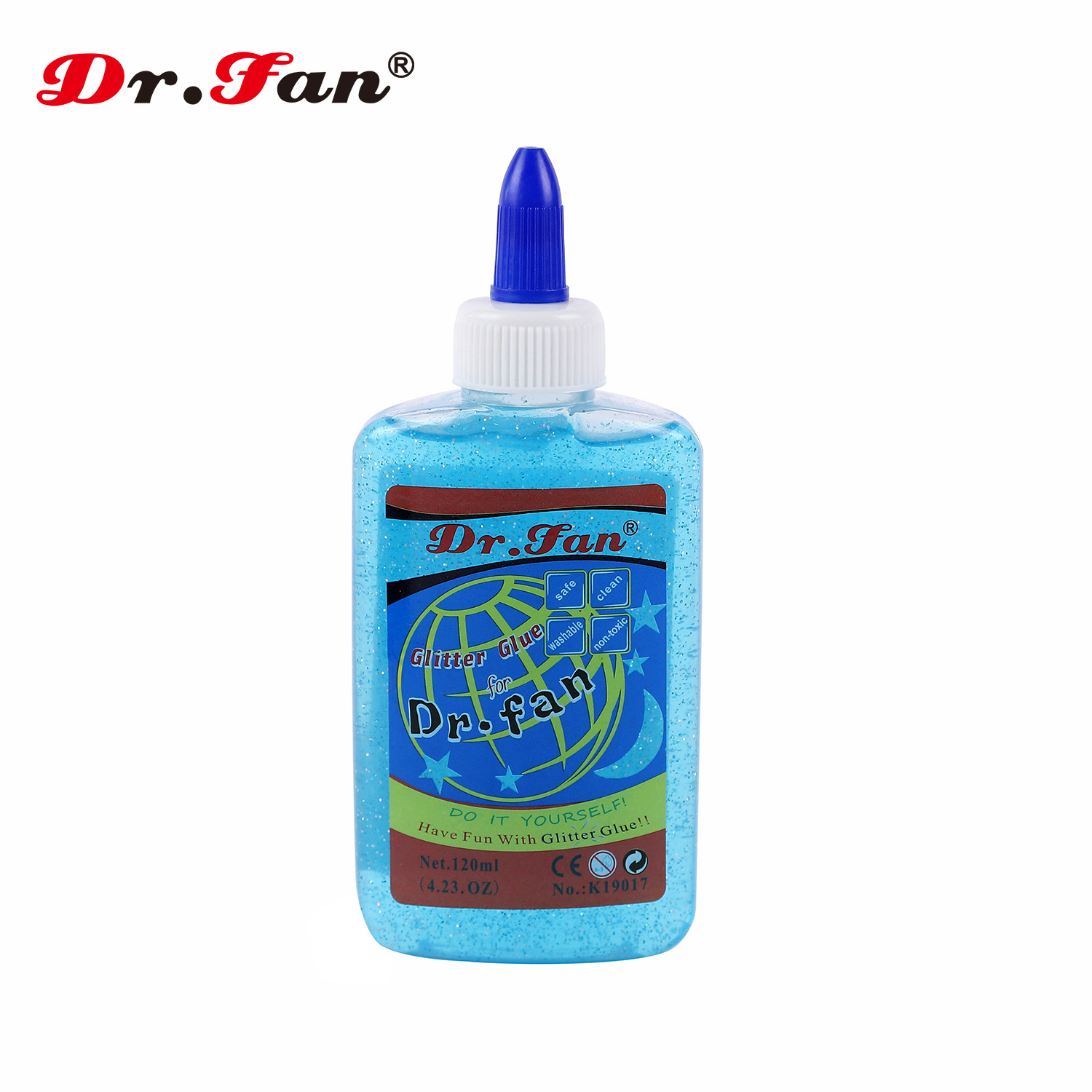 NEW Dr.fann 150 ml liquid glitter glue for slime kids clay white glue