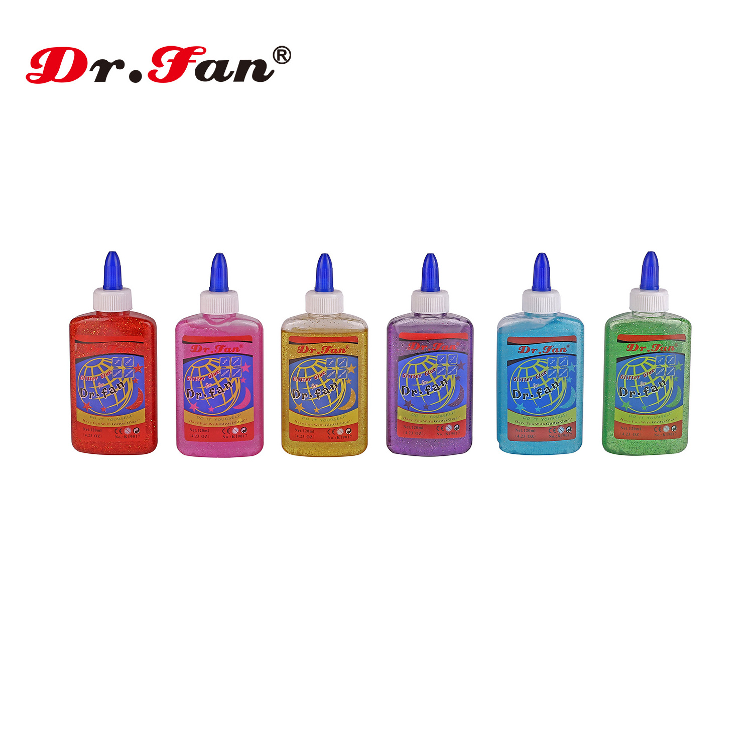 NEW Dr.fann 150 ml liquid glitter glue for slime kids clay white glue