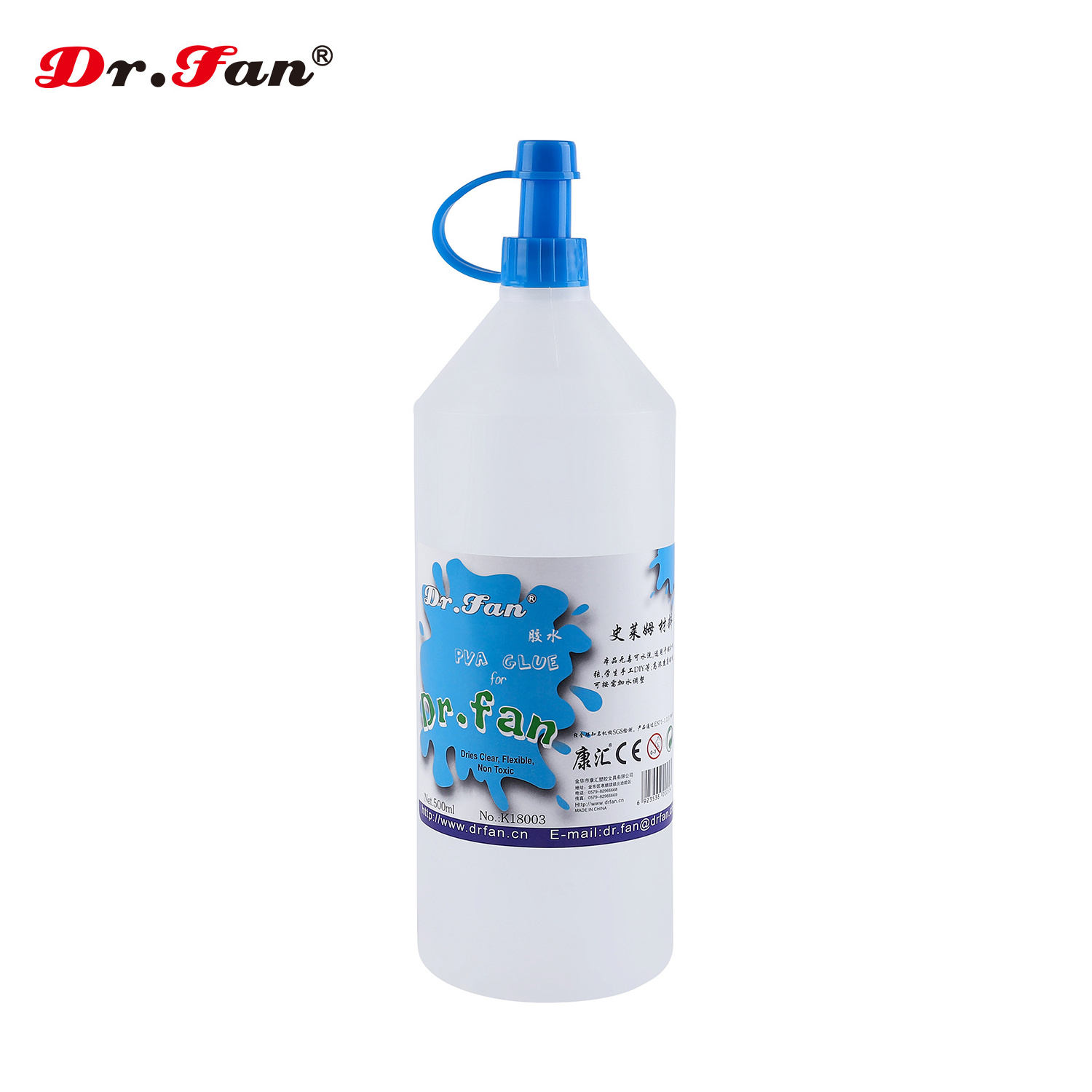 Dr.fan factory sale 2000ml thick transparent stealth clear liquid glue for crystal DIY slime kid set