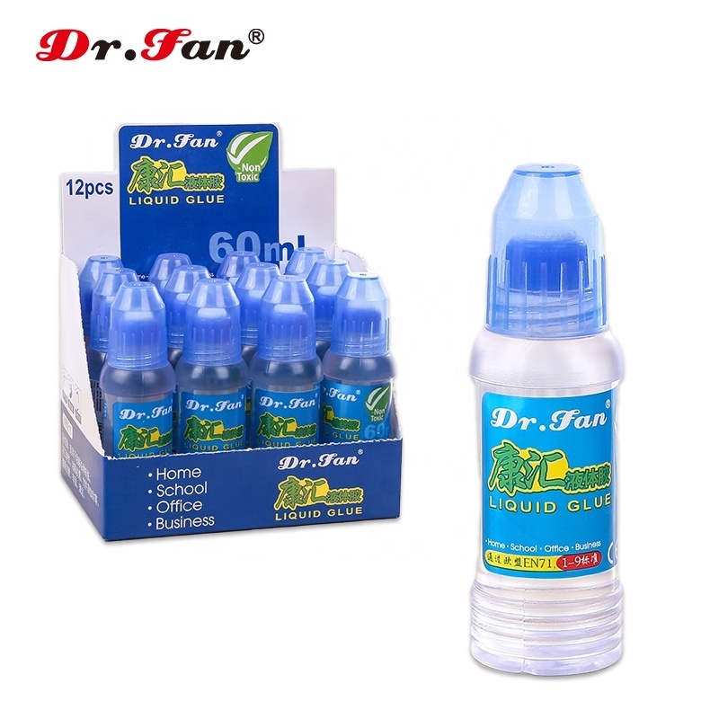 50ml  office pva glue non toixc washable bonds paper  liquid base water strong adhesive acid free stationery clear glue