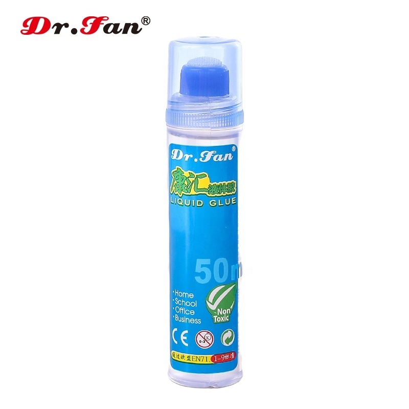 50ml  office pva glue non toixc washable bonds paper  liquid base water strong adhesive acid free stationery clear glue