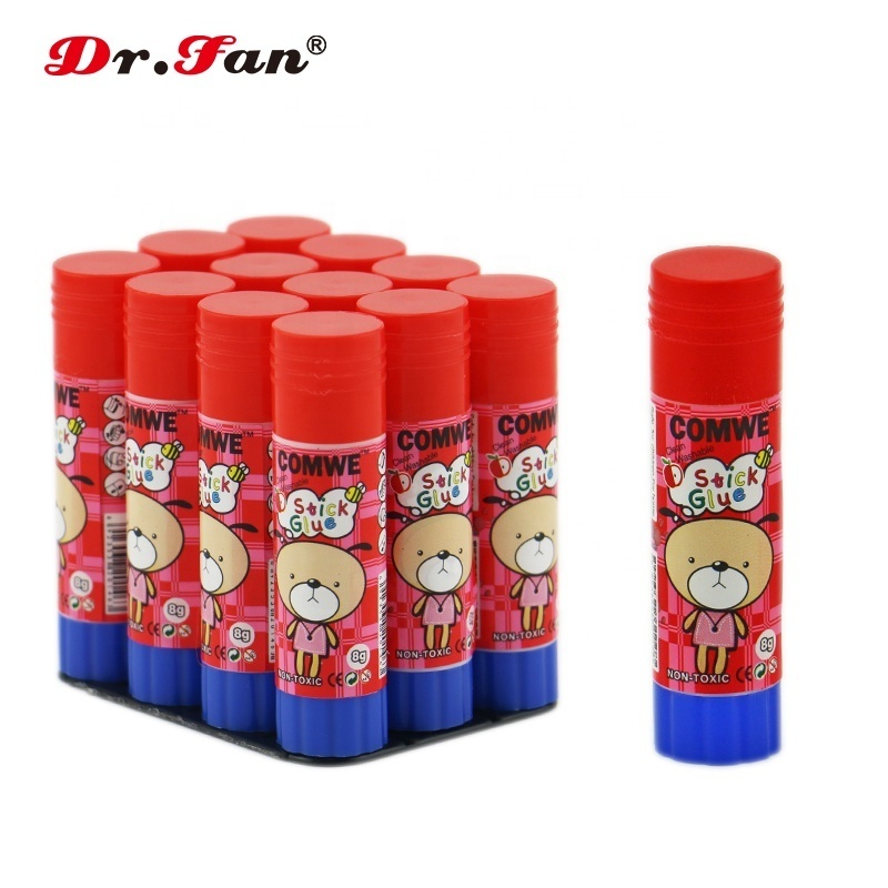 factory 21g PVA glue stick brands Dr.Fan non toxic formaldehyde free EU regulation safety for kids bonds paper sticky