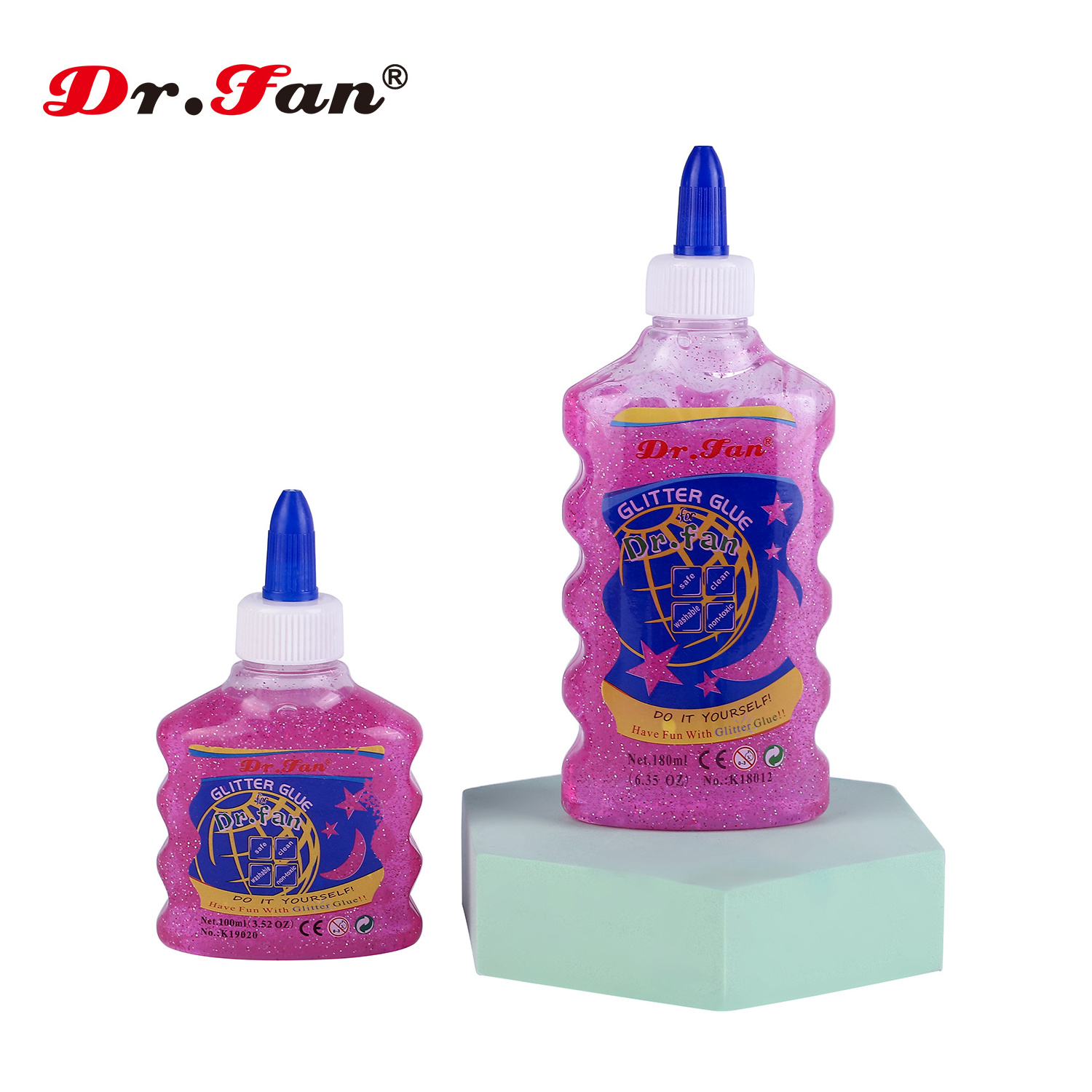 Dr.fan glitter glue stretchy sand water crystal snail slime clay for kids extractor machine plum herbs