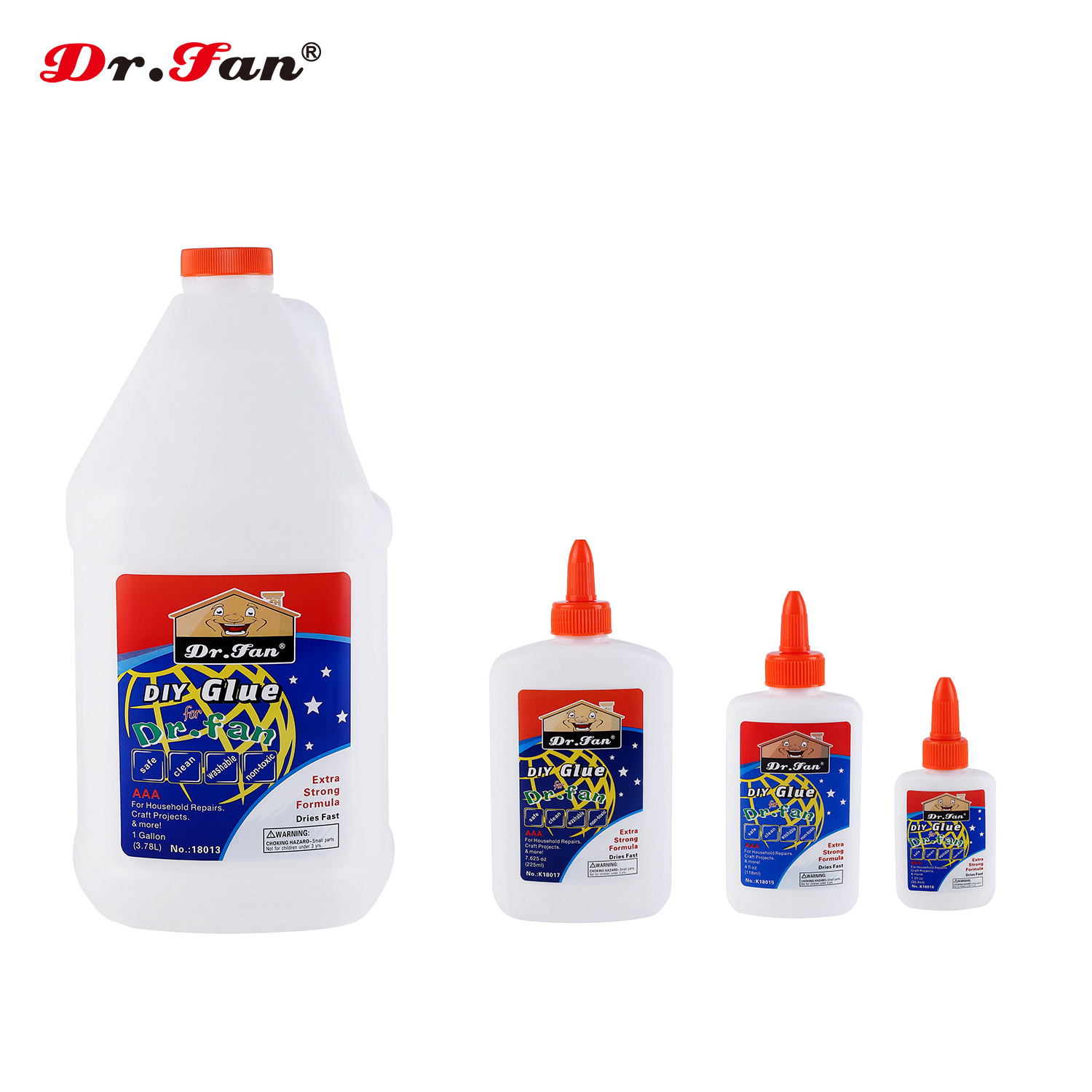 Dr.fan craft school pen PVA glue liquid white glue for slime machine claring clay gallon