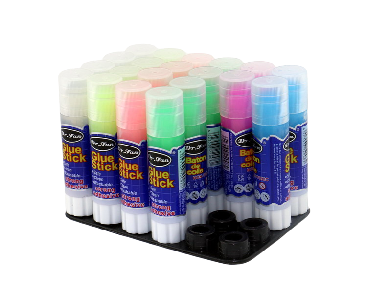 New Arrivals 15g PVP glue stick colored transparent for paper fabric and cardboard