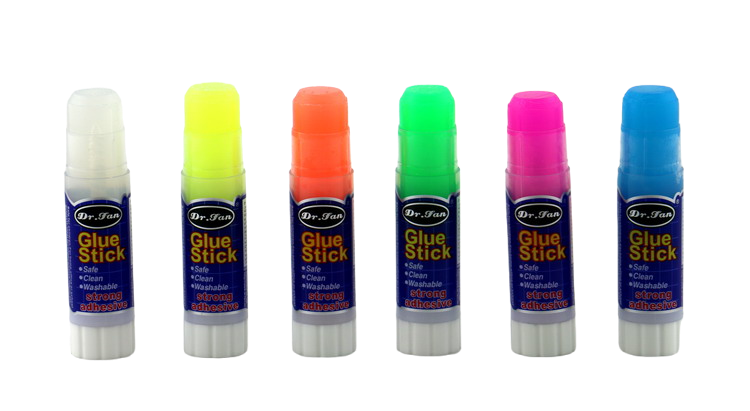 New Arrivals 15g PVP glue stick colored transparent for paper fabric and cardboard