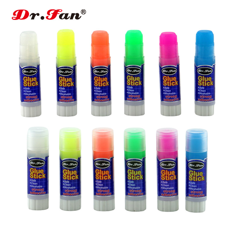 New Arrivals 15g PVP glue stick colored transparent for paper fabric and cardboard