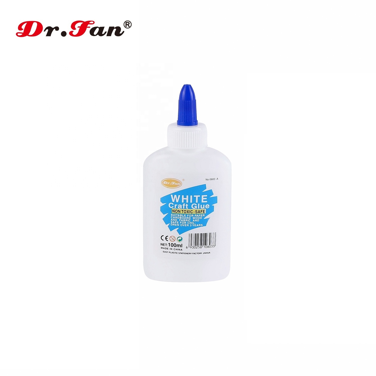 250ML DR.FAN High Quality Paper Craft White Glue for Kids washable Fabric school non toxic slime DIY glue