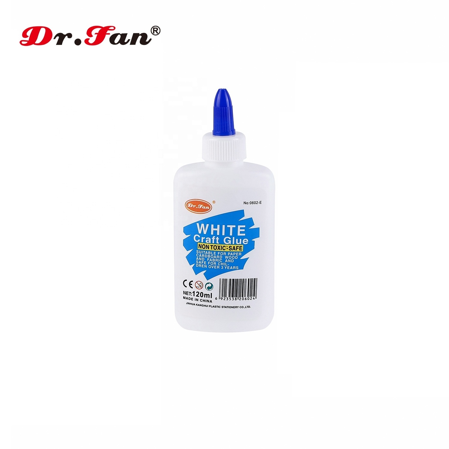 250ML DR.FAN High Quality Paper Craft White Glue for Kids washable Fabric school non toxic slime DIY glue