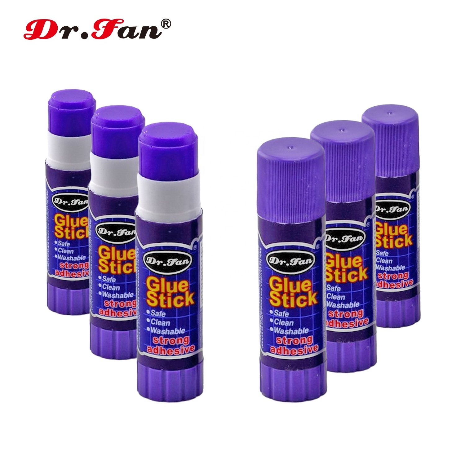 Dr.Fan magic blue gluestick 8g color disappear 20senconds bonds paper kids diy handmade toys washable non toxic eco friendly