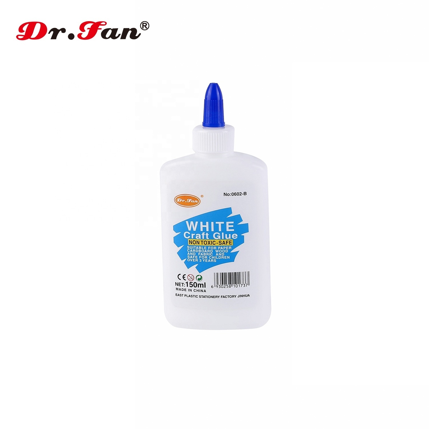 250ML DR.FAN High Quality Paper Craft White Glue for Kids washable Fabric school non toxic slime DIY glue