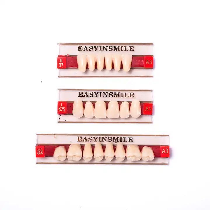 Easyinsmile Dental Material Denture Acrylic Resin tooth gems With Full Set For Teeth Beauty Treatment