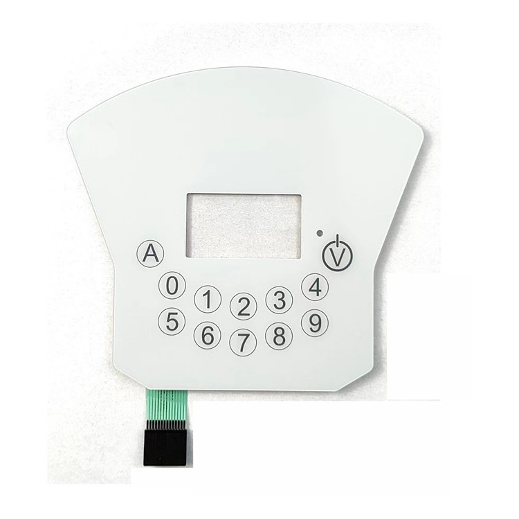 Custom Telecommunication Equipment Waterproof Anti-scratch Graphic Overlay panel Membrane Keypad Switches