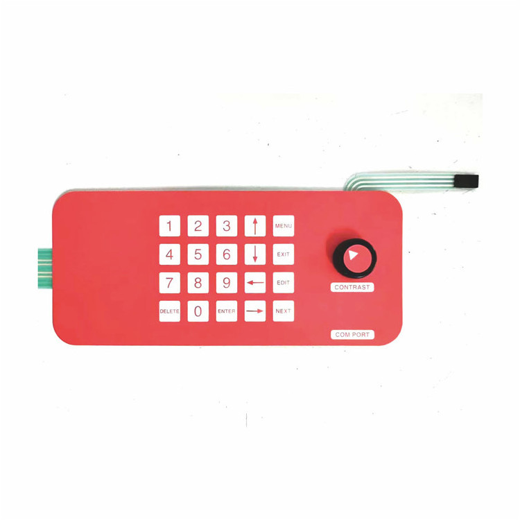 Custom Telecommunication Equipment Waterproof Anti-scratch Graphic Overlay panel Membrane Keypad Switches