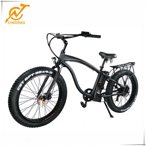 26inch 48v 500w electric chopper bicycle beach cruiser fat tire electric bike