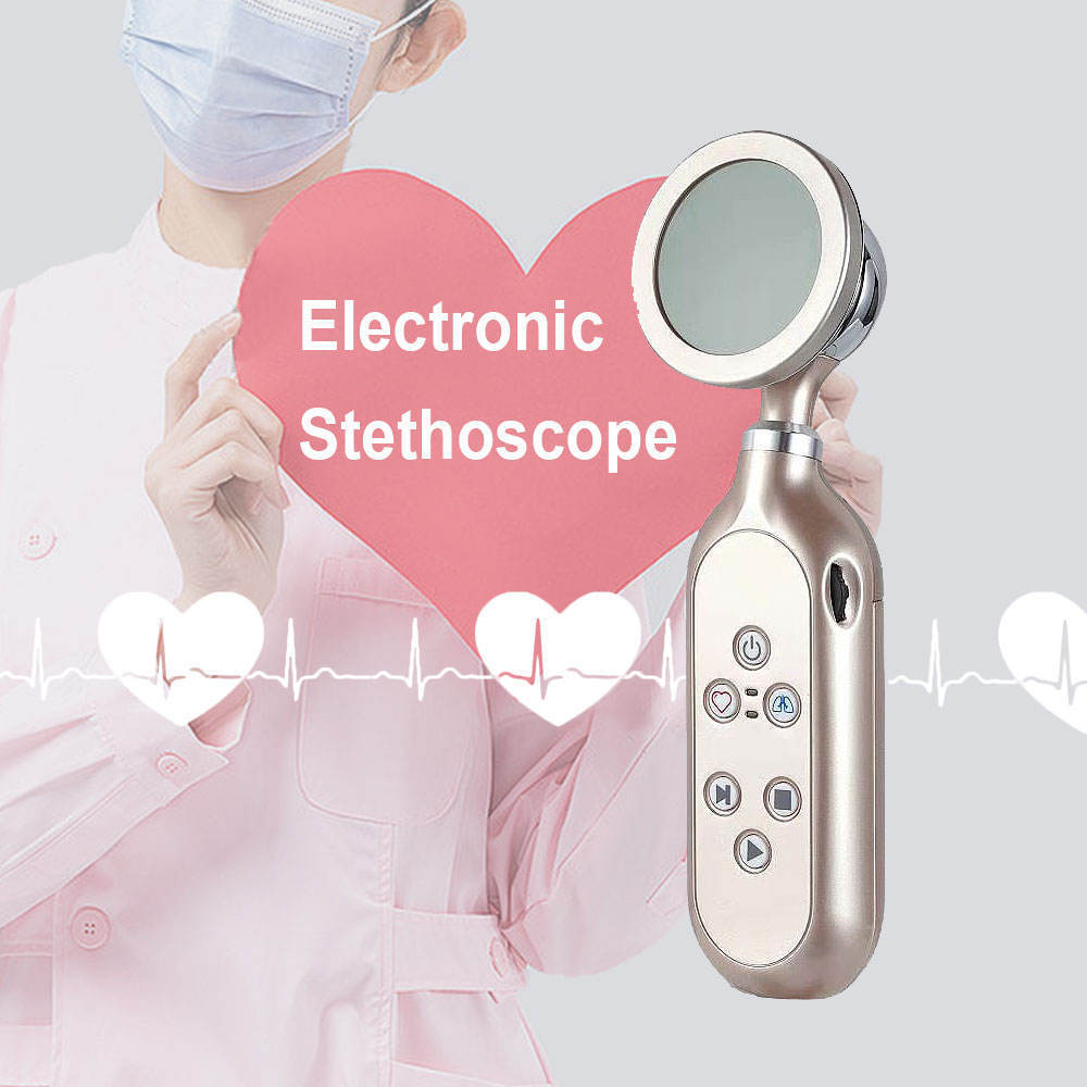 Smart Stethoscope Wireless Digital Electronic Mobile Stethoscope Price Hospital Professional Medical Devices with Bluetooth CE