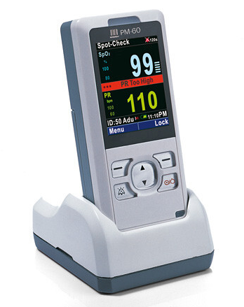 Mindray PM-60Vet Handheld Pulse Oximeter with 2.4 color TFT Screen Pet Multi Parameters PM-60Vet Monitor with Nellcor Sensor