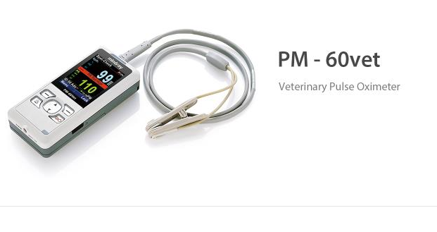 Mindray PM-60Vet Handheld Pulse Oximeter with 2.4 color TFT Screen Pet Multi Parameters PM-60Vet Monitor with Nellcor Sensor