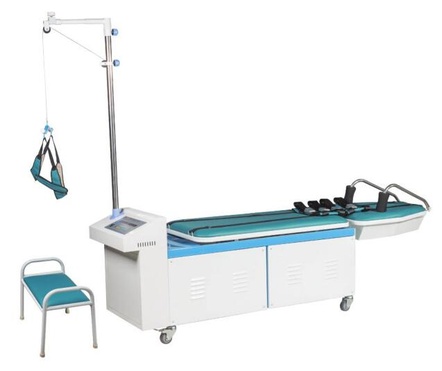 Physical therapy Rehabilitation equipments Cervical lumbar traction device electric traction bed multifunctional traction table