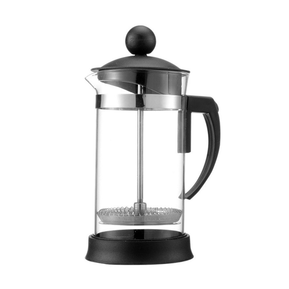 Bamboo Lid French Press Coffee French Press Borosilicate Glass And BPA Free Coffee Press