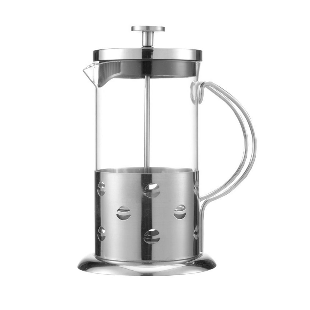 Bamboo Lid French Press Coffee French Press Borosilicate Glass And BPA Free Coffee Press