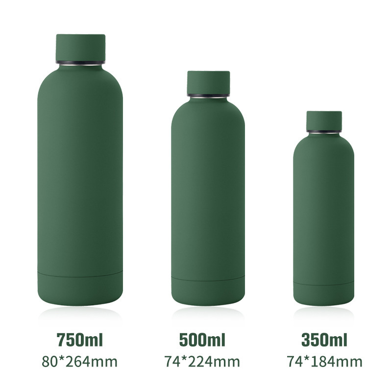 GV036 stocked Custom double wall insulated thermos logo printed hot and cold stainless steel 304 water flask with lid