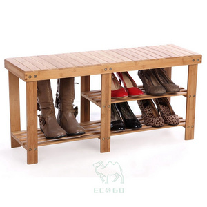 Bamboo Shoe Rack Shoe Shelf Storage Organizer For Entryway,Hallway And Closet Shoe Rack Organizer