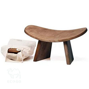 Premium meditation bench wooden kneeling ergonomic yoga seat