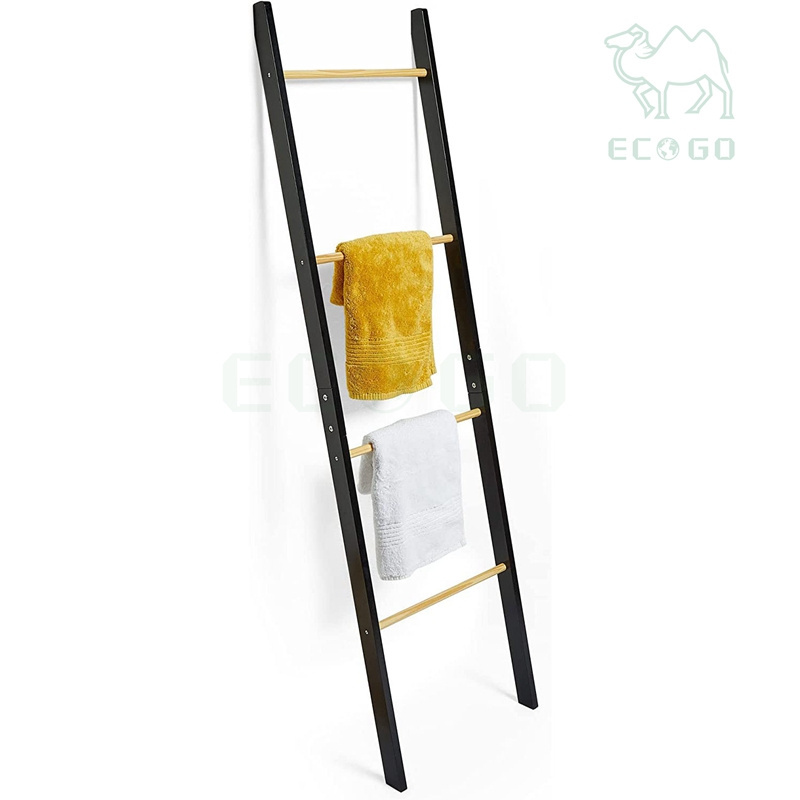 Towel Ladder Superior Quality Blanket Ladder Wooden Towel Rack Decorative Clothes Ladder for Bathroom Living Room