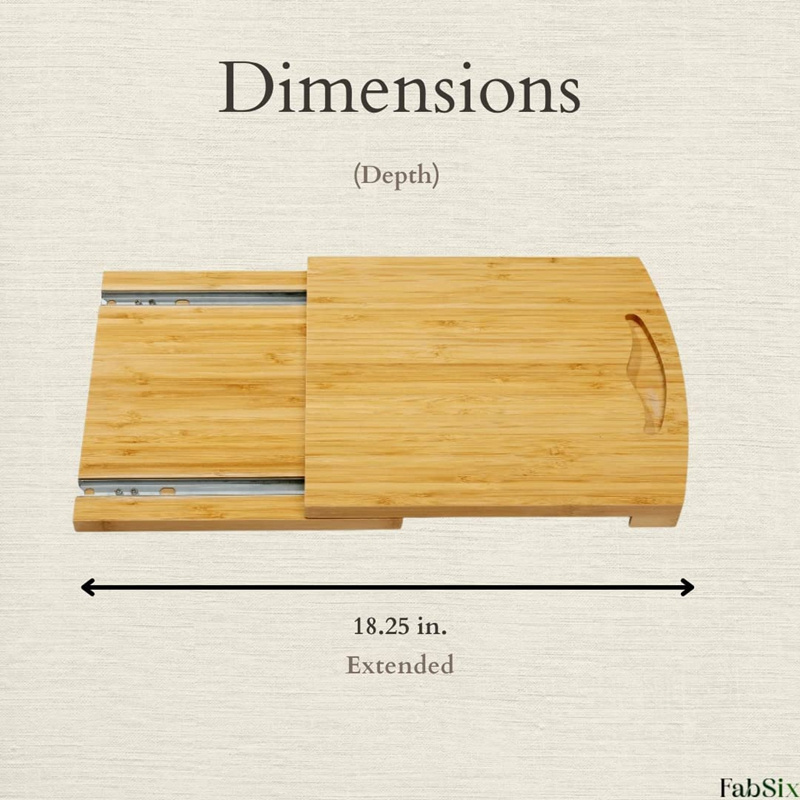 Bamboo Kitchen Appliance Slider Under Cabinet Sliding Tray for Counter Sliding Tray for Coffee Maker, Appliance Sliders