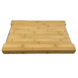 High Quality Wooden Chopping Board with 2 Extendable Stainless Steel Drawers Bamboo Cutting Board