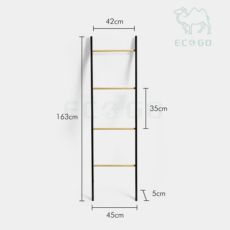 Towel Ladder Superior Quality Blanket Ladder Wooden Towel Rack Decorative Clothes Ladder for Bathroom Living Room