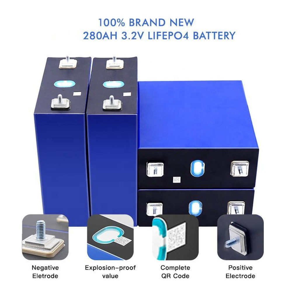 3.2v Lifepo4 Battery Large Capacity Rechargeable Lifepo4 Battery 3.2V 50Ah Build 12V Power Storage